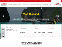 Tablet Screenshot of imetravels.com
